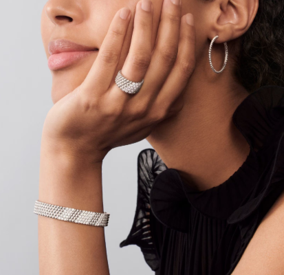 [Spark]Five-row diamond bracelet