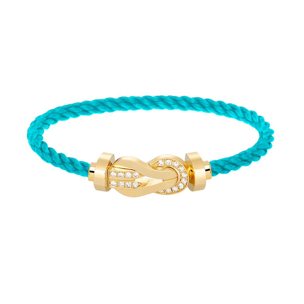 [Spark]CHANCE LARGE 8 FIGURE BUCKLE HALF DIAMOND BRACELET GOLD