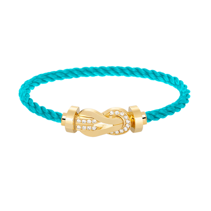 [Spark]CHANCE LARGE 8 FIGURE BUCKLE HALF DIAMOND BRACELET GOLD
