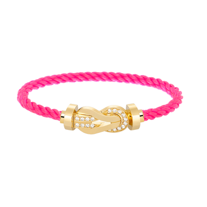 [Spark]CHANCE LARGE 8 FIGURE BUCKLE HALF DIAMOND BRACELET GOLD