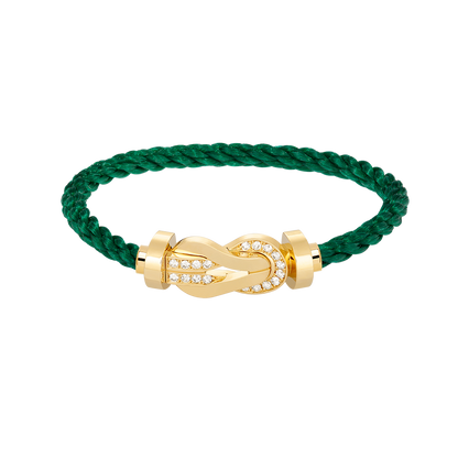 [Spark]CHANCE LARGE 8 FIGURE BUCKLE HALF DIAMOND BRACELET GOLD