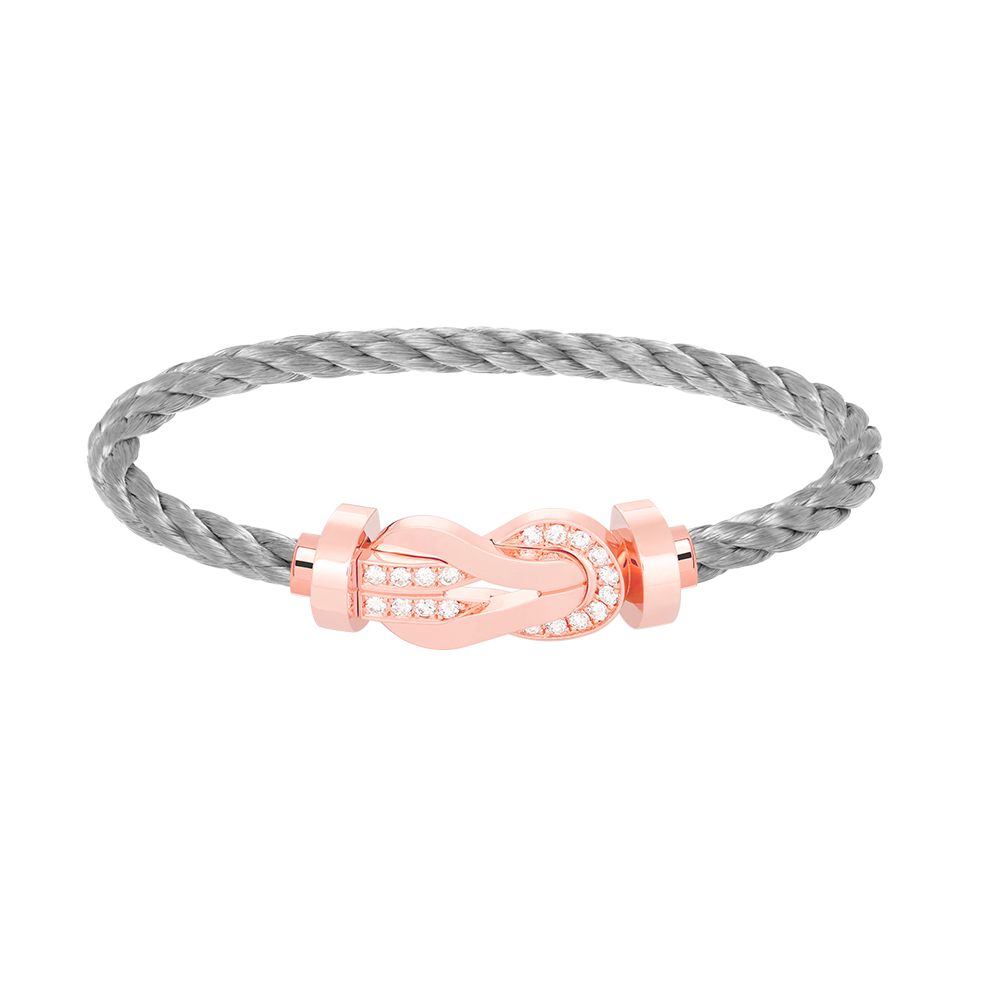 [Spark]CHANCE LARGE 8 FIGURE BUCKLE HALF DIAMOND BRACELET Spark GOLD