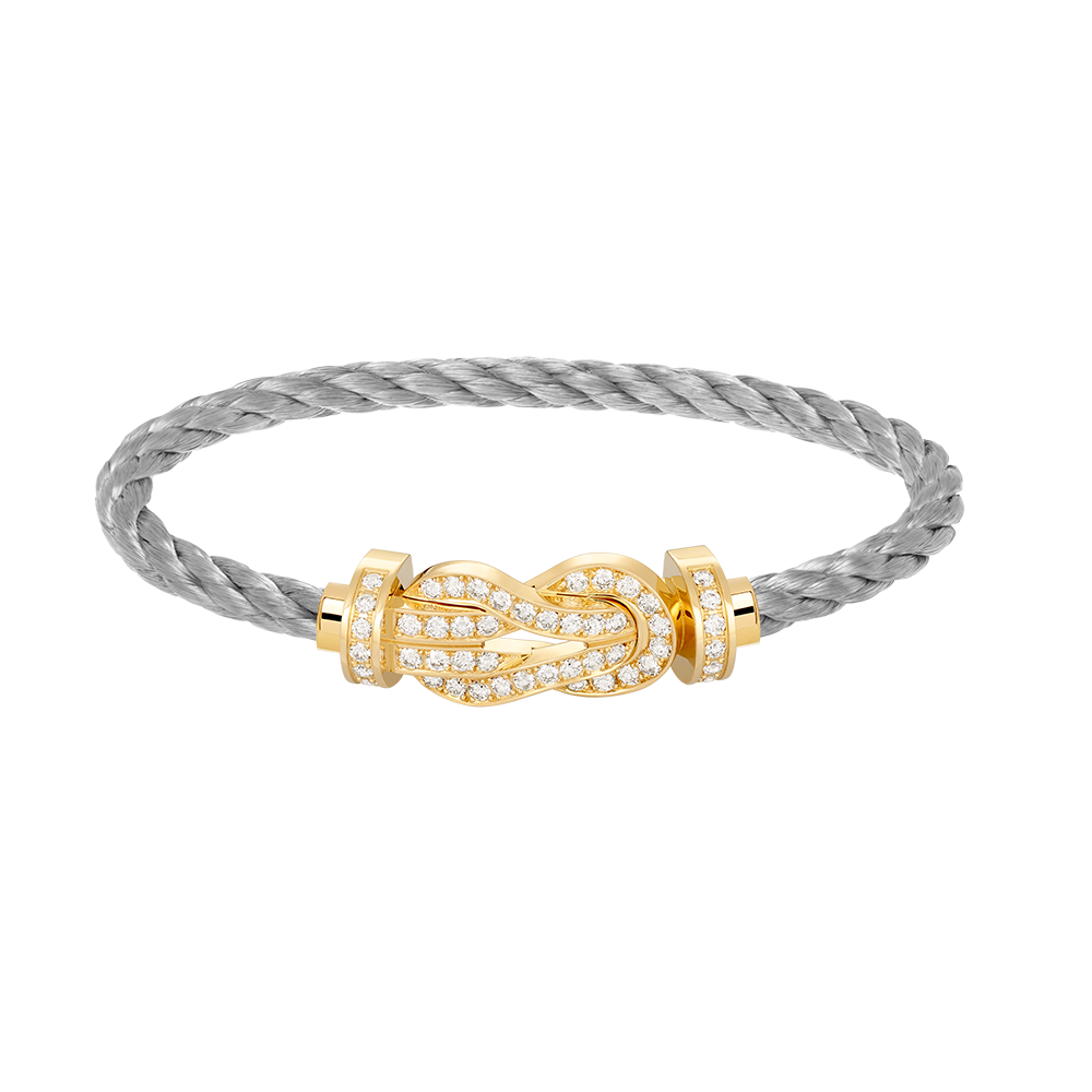 [Spark]CHANCE LARGE 8 FIGURE BUCKLE FULLDIAMOND BRACELET GOLD