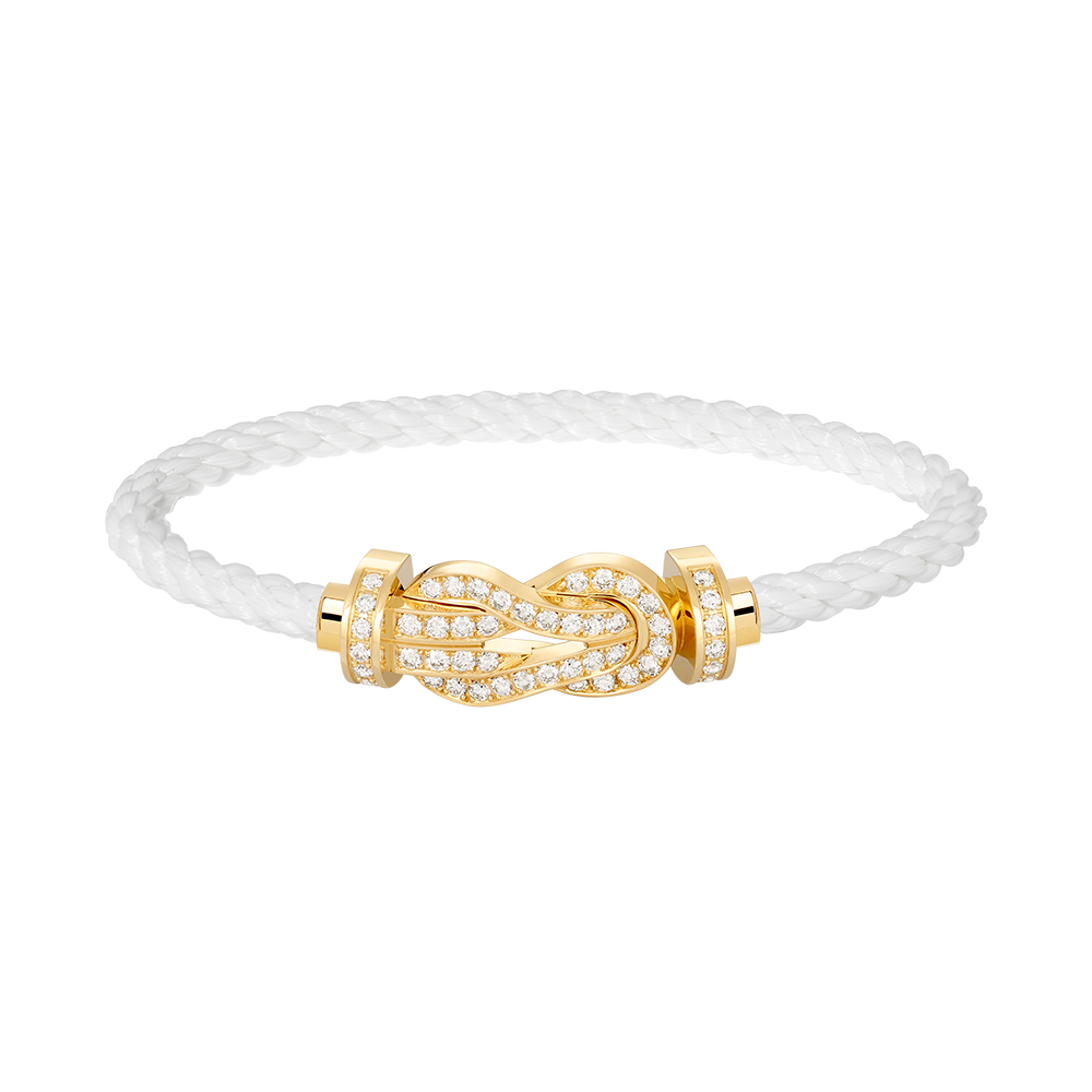 [Spark]CHANCE LARGE 8 FIGURE BUCKLE FULLDIAMOND BRACELET GOLD