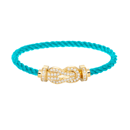 [Spark]CHANCE LARGE 8 FIGURE BUCKLE FULLDIAMOND BRACELET GOLD