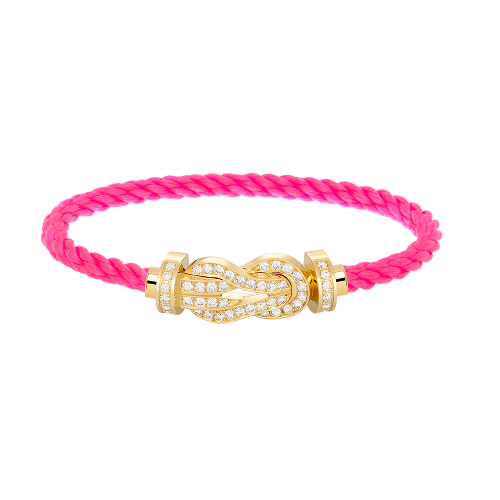 [Spark]CHANCE LARGE 8 FIGURE BUCKLE FULLDIAMOND BRACELET GOLD