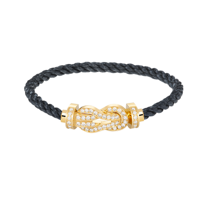 [Spark]CHANCE LARGE 8 FIGURE BUCKLE FULLDIAMOND BRACELET GOLD