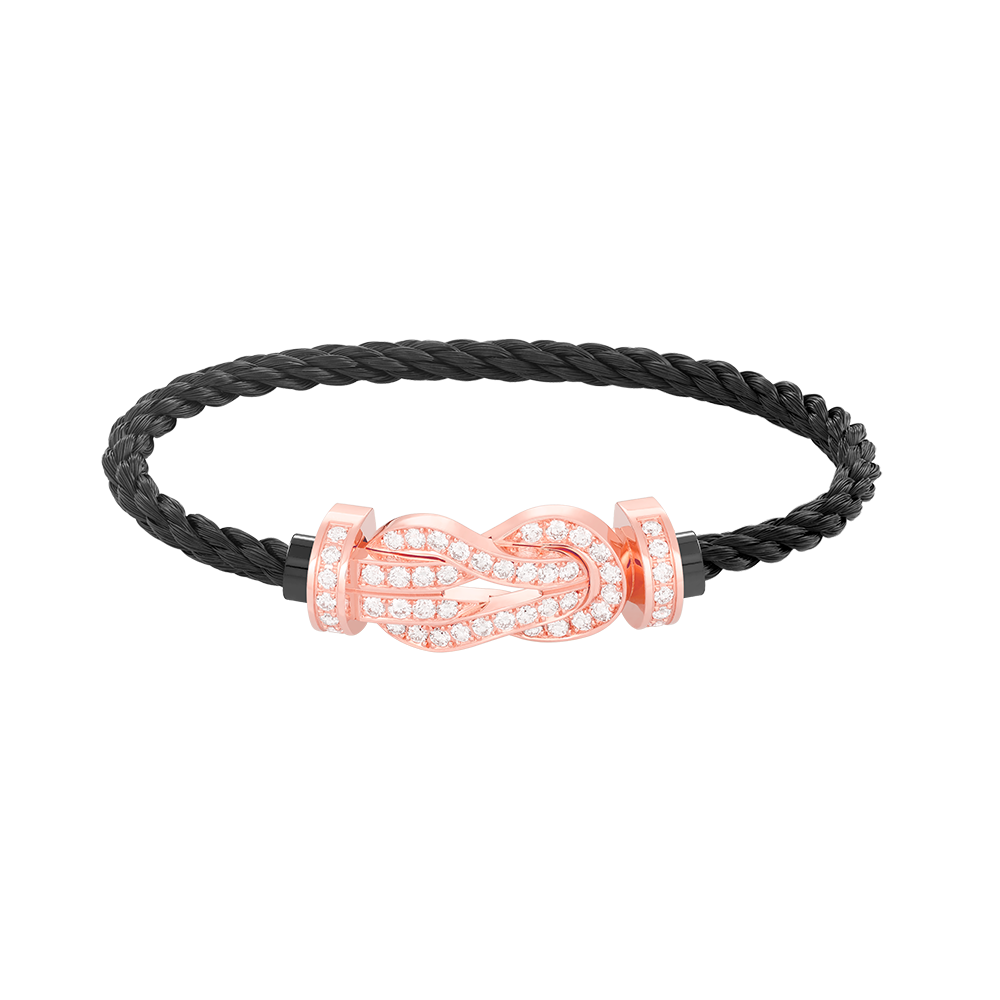 [Spark]CHANCE LARGE 8 FIGURE BUCKLE FULL DIAMOND BRACELET Spark GOLD
