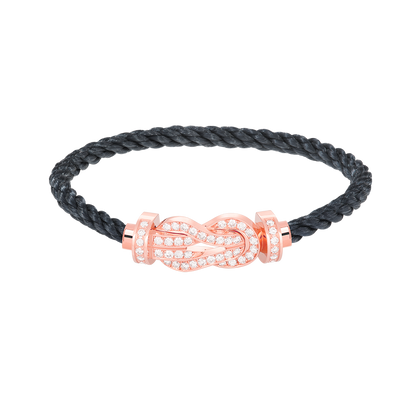 [Spark]CHANCE LARGE 8 FIGURE BUCKLE FULL DIAMOND BRACELET Spark GOLD