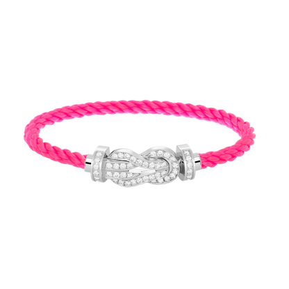 [Spark]CHANCE LARGE 8 FIGURE BUCKLE FULL DIAMOND BRACELET SILVER