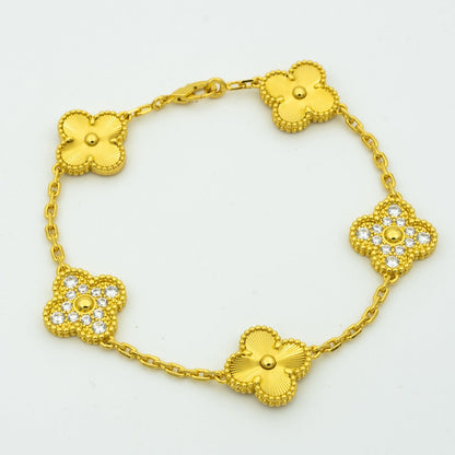 [Spark] CLOVER 5 MOTIF LASER BRACELET COLLECTION