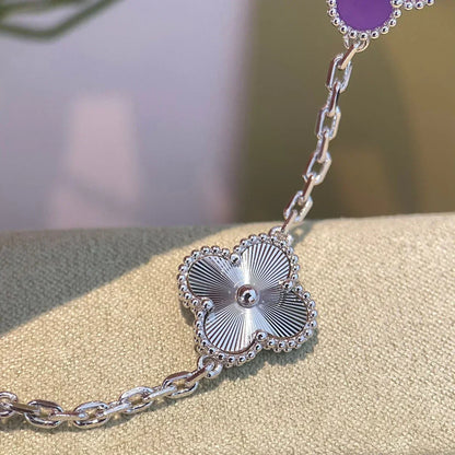 [Spark] CLOVER 5 MOTIF VIOLET BRACELET COLLECTION