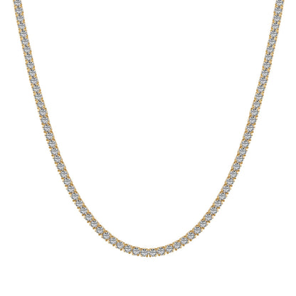 [Tonmkive Jewelry]Delicate Round Shape Tennis Necklace