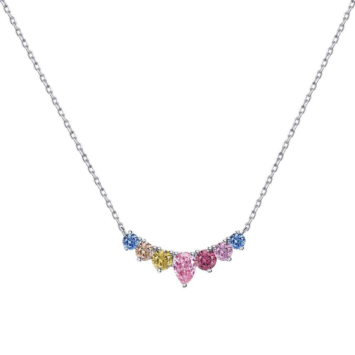 [Tonmkive Jewelry]Dainty Colorful Heart Necklace