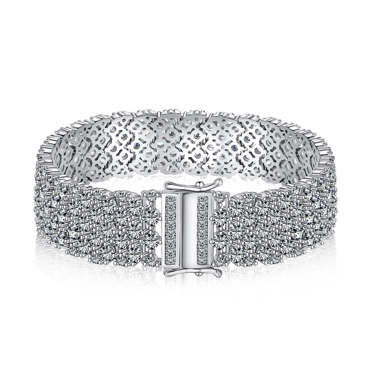 [Tonmkive Jewelry]Ornate Elegant Round Cut Party Bracelet