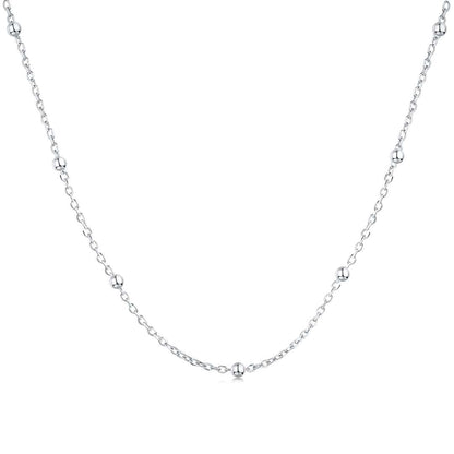 [Tonmkive Jewelry]Small Bead Clavicle Chain Simple Necklace