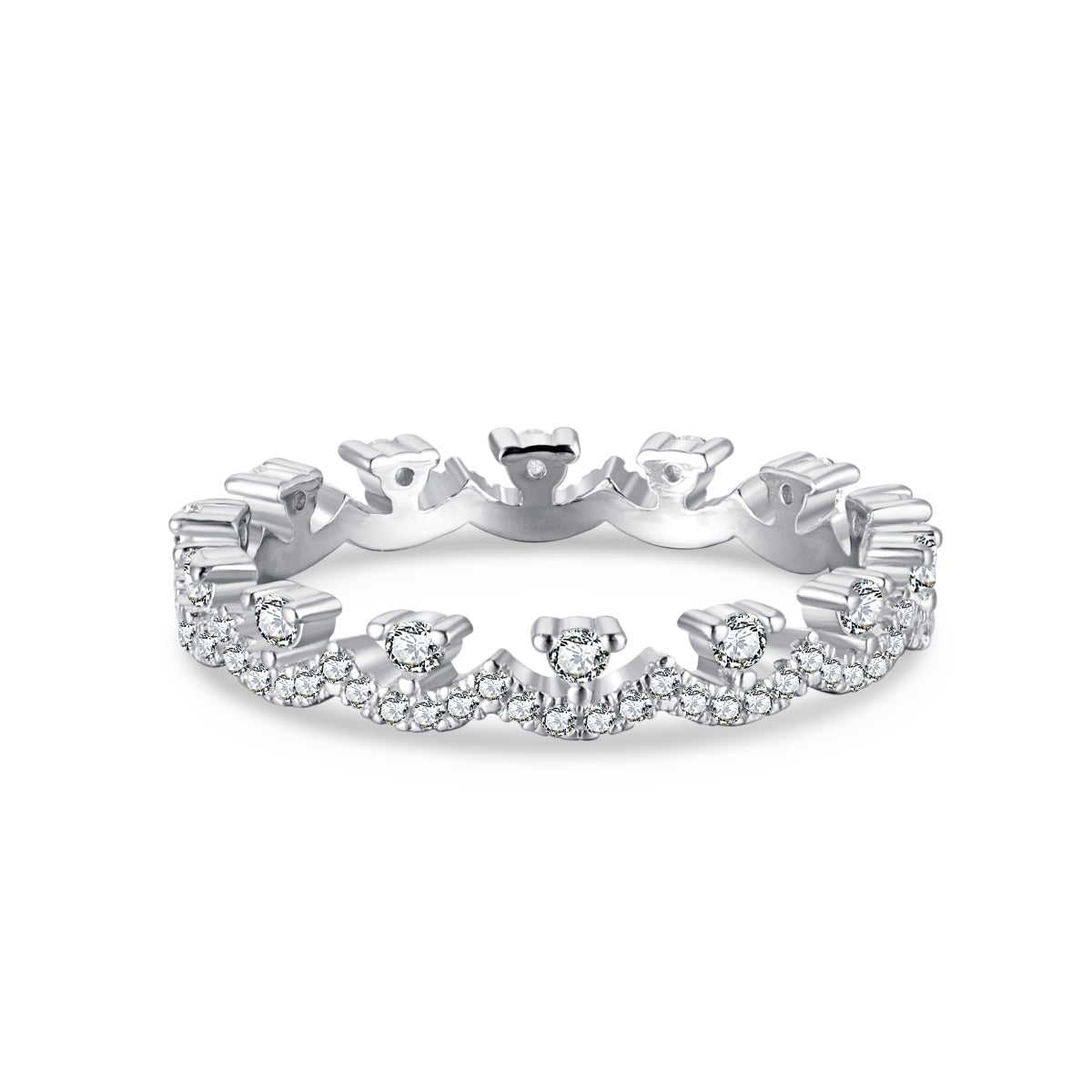 [Tonmkive Jewelry]Elegant Resplendent Round Shape Party Ring