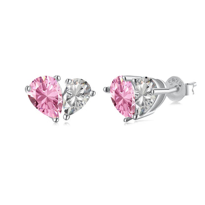 [Tonmkive Jewelry]Dazzling Elegant Heart Cut Lover Earrings
