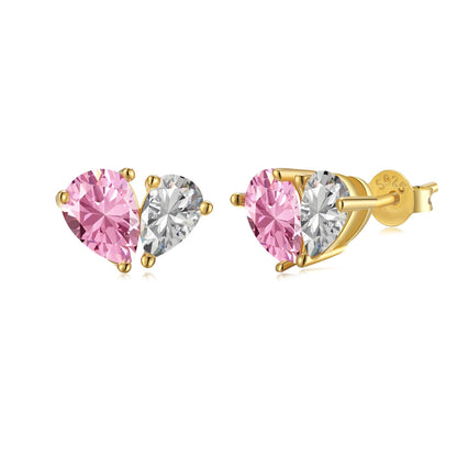 [Tonmkive Jewelry]Dazzling Elegant Heart Cut Lover Earrings