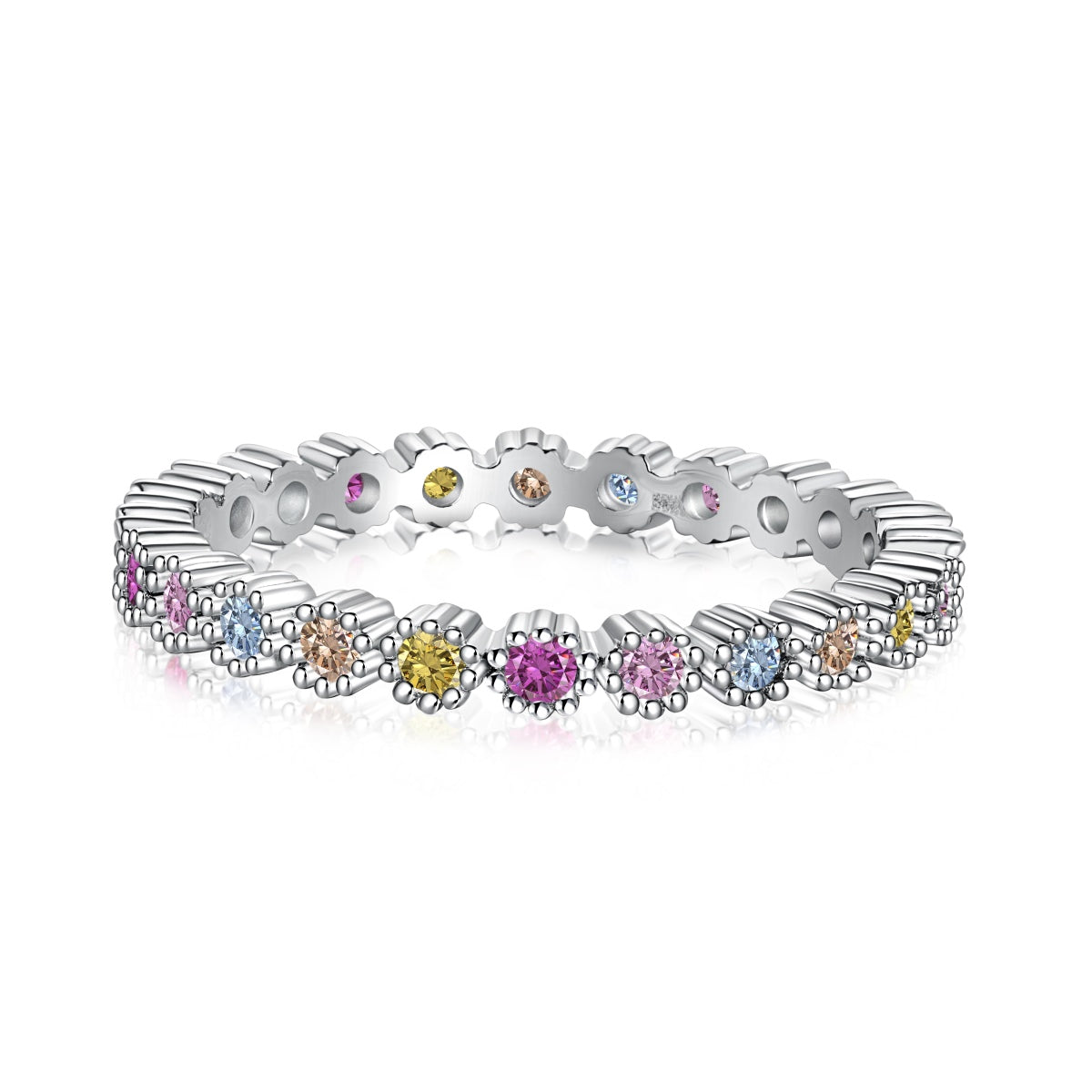 [Tonmkive Jewelry]Exquisite Colorful Round Cut Party Ring