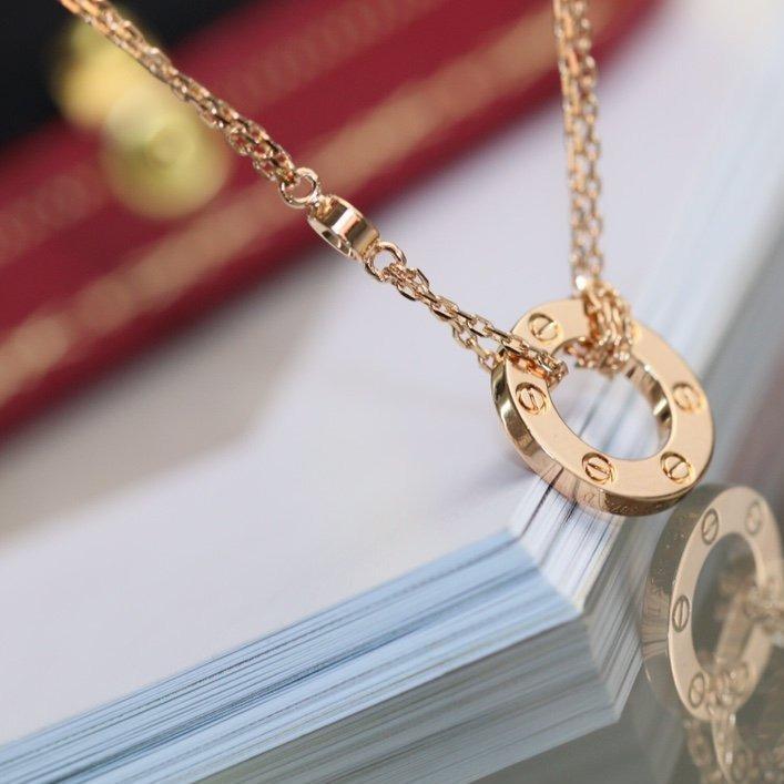 [Spark]LOVE NECKLACE ADJUSTABLE Spark GOLD 2 DIAMOND