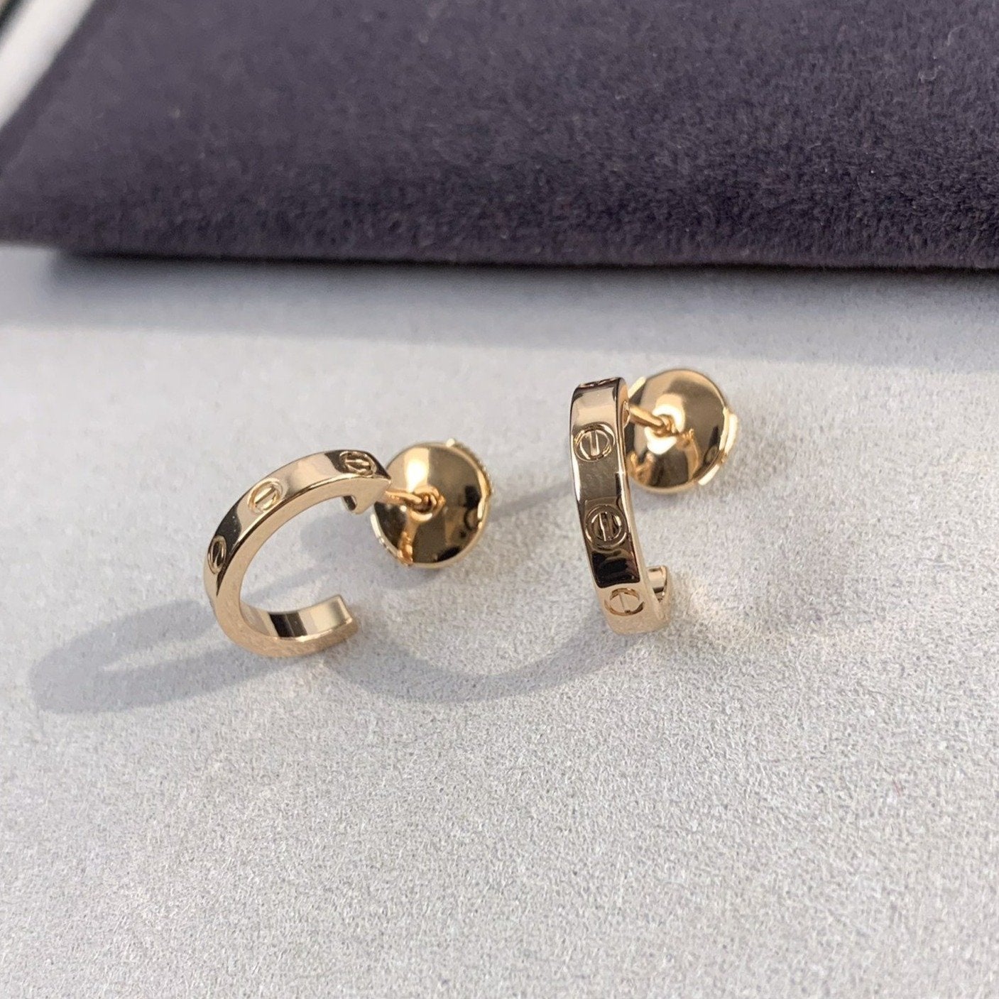[Spark]LOVE EARRINGS 2.65MM PINK GOLD