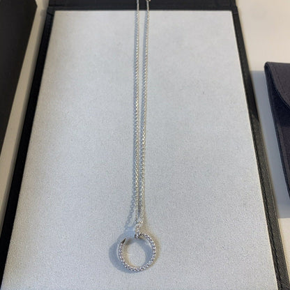 [Spark]JUSTE NECKLACE SILVER DIAMONDS