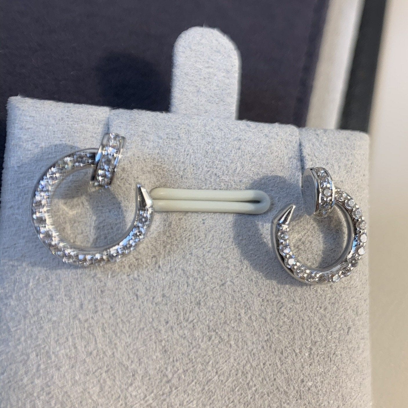 [Spark]JUSTE EARRINGS SILVER DIAMONDS
