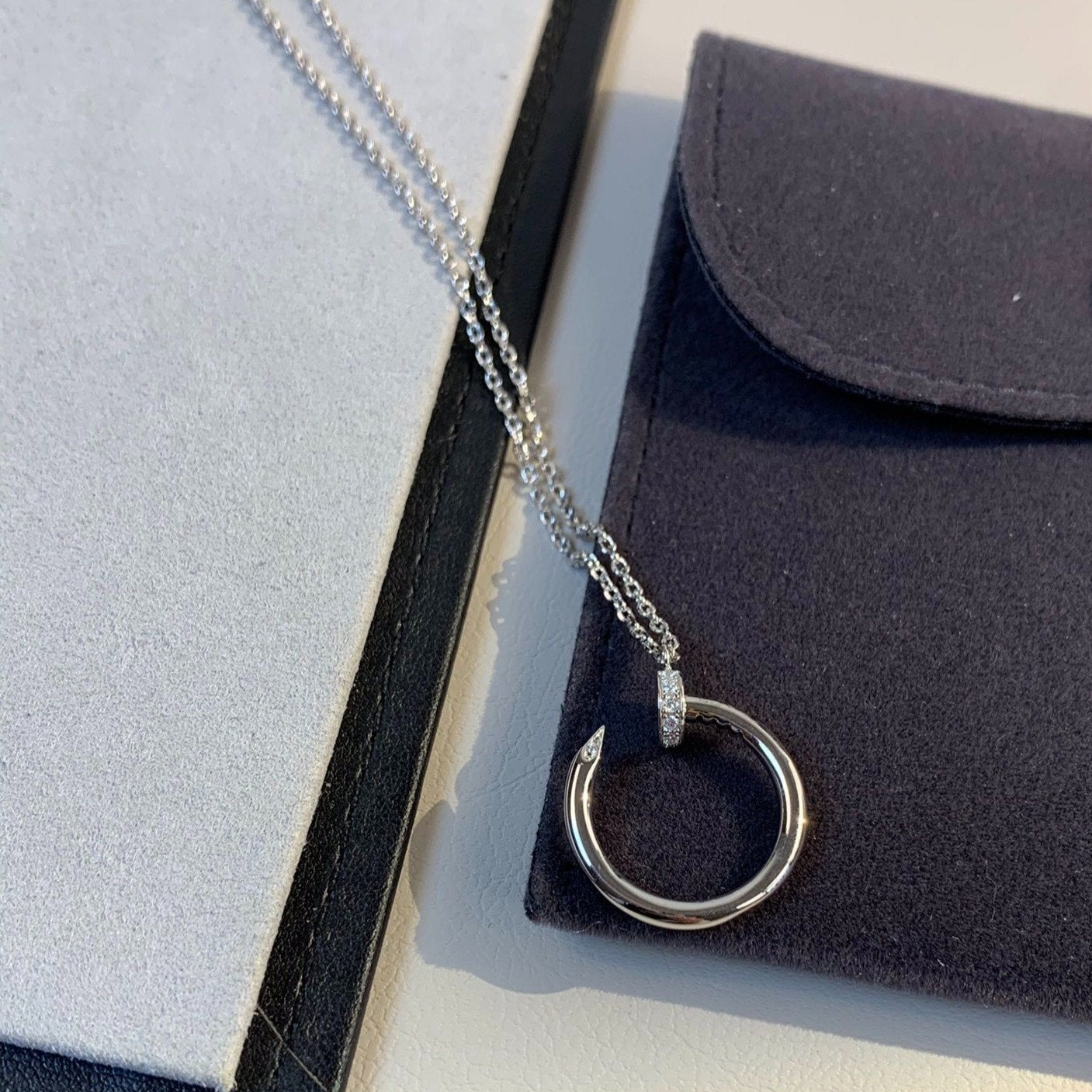 [Spark]JUSTE NECKLACE SILVER