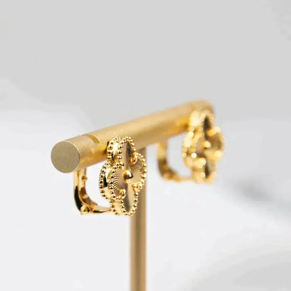 [Spark]CLOVER MEDIUM 1 MOTIFS LASER EARRINGS