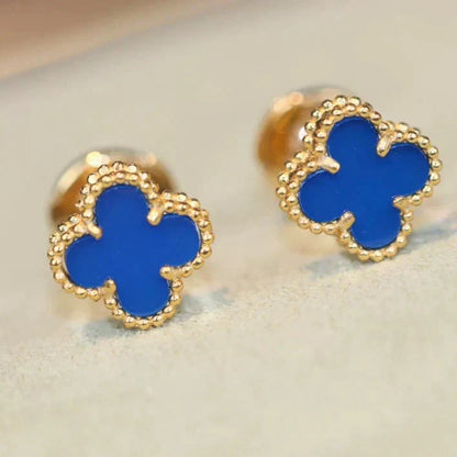 [Spark]CLOVER MINI 9.5MM TURQUOISE EARRINGS