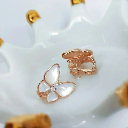 [Spark]BUTTERFLY MOP DIAMOND EARRINGS