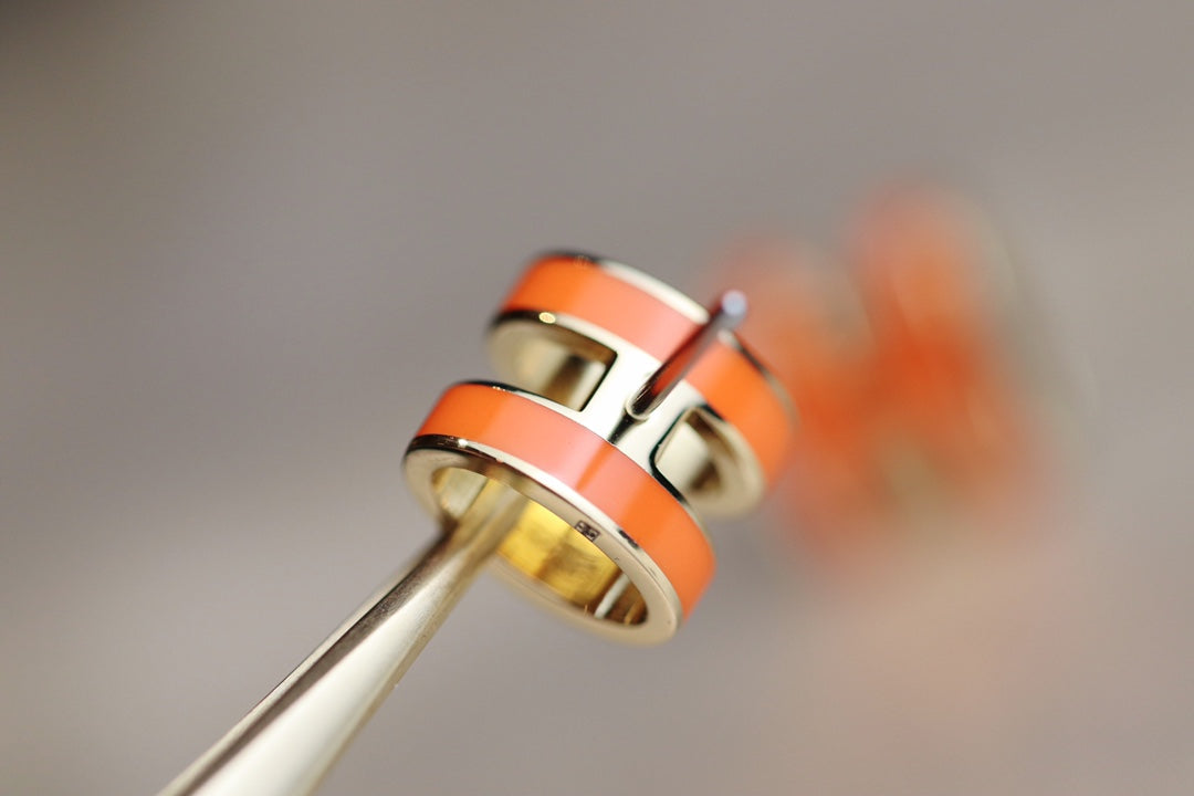 [Spark]MINI POP H EARRINGS ORANGE