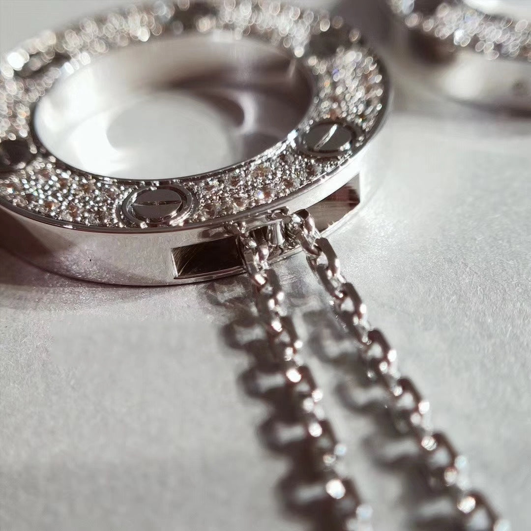 [Spark]LOVE NECKLACE ADJUSTABLE SILVER