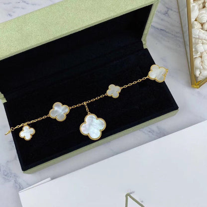 [Spark]MAGIC CLOVER MOP GOLD BRACELET 5 MOTIFS
