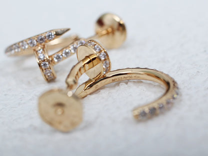 [Spark]JUSTE EARRINGS 12.75MM PINK GOLD DIAMOND