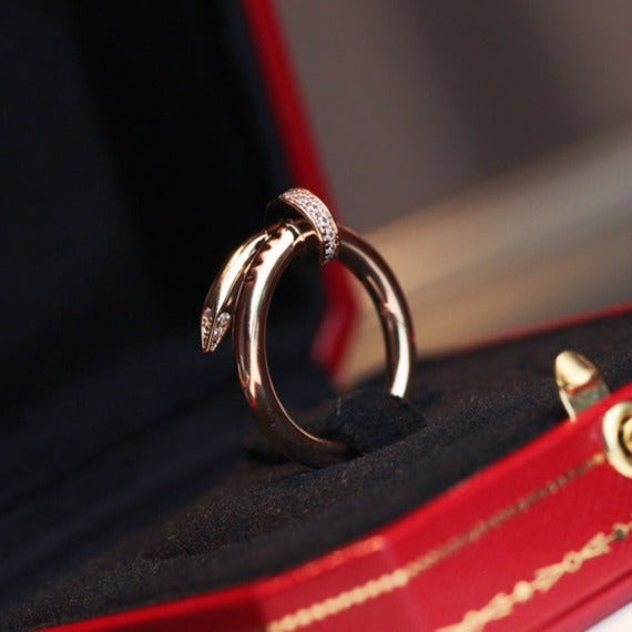 [Spark]JUSTE RING 2.65MM PINK GOLD DIAMOND