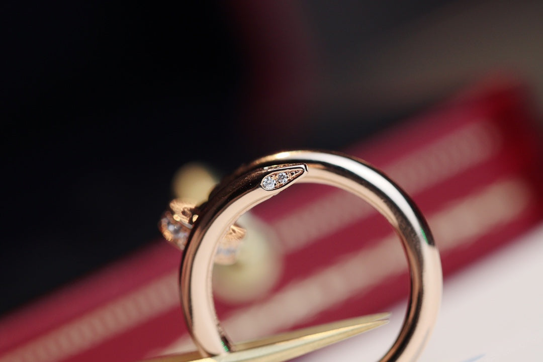 [Spark]JUSTE RING 2.65MM PINK GOLD DIAMOND