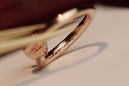 [Spark]JUSTE RING 2.65MM PINK GOLD DIAMOND