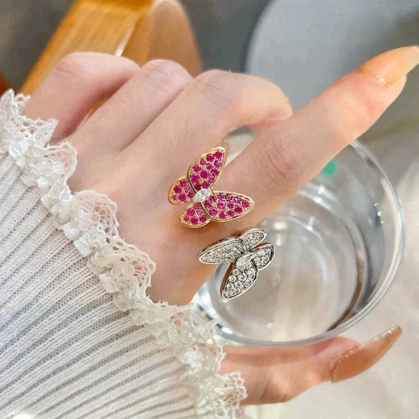 [Spark]TWIN BUTTERFLY DIAMOND RING