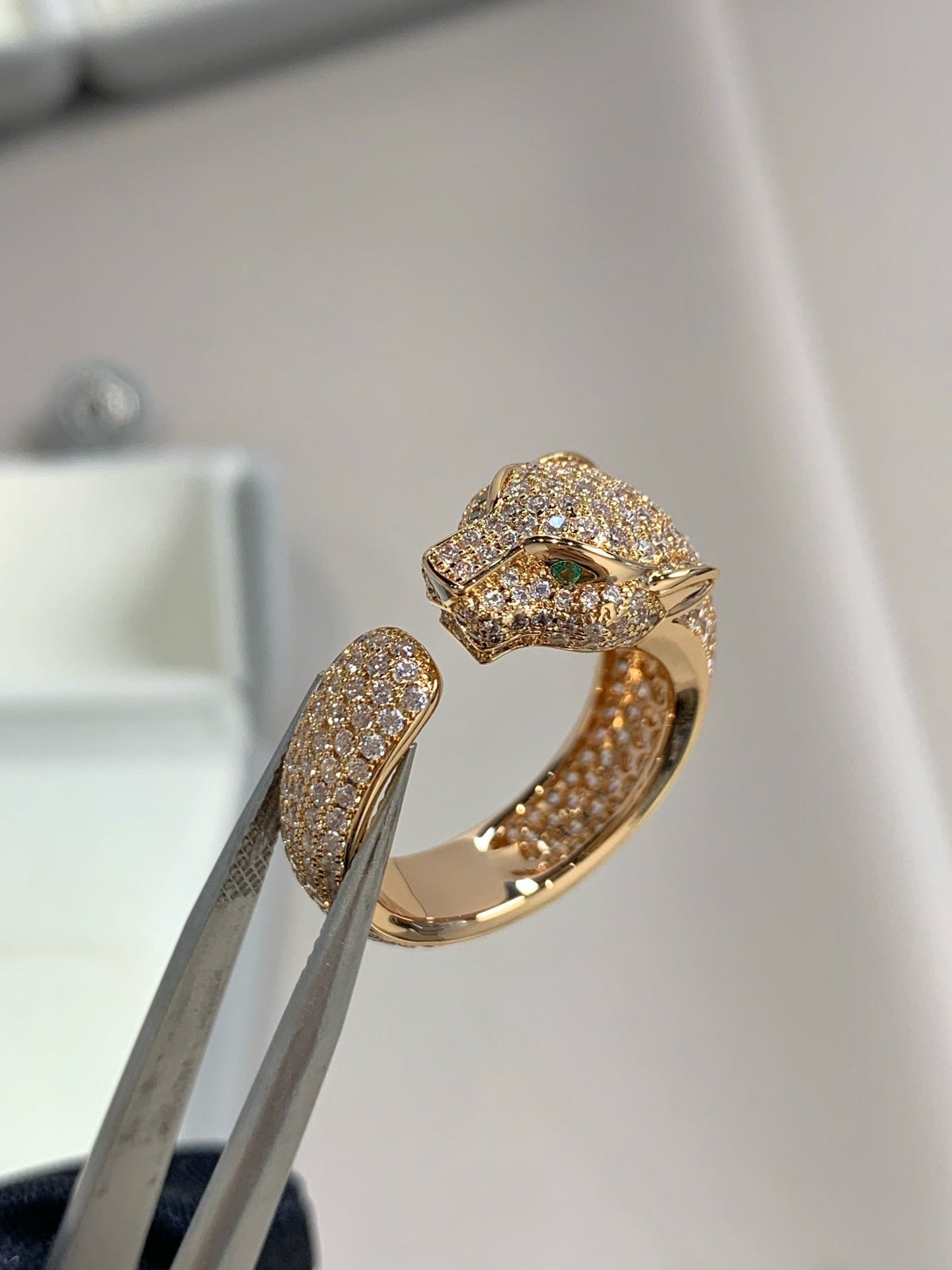 [Spark]PANTHERE PINK GOLD DIAMOND RING