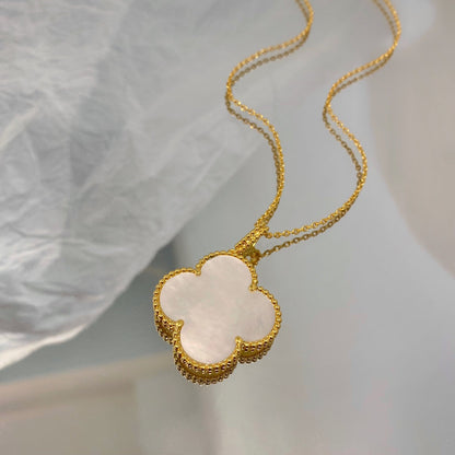 [Spark]CLOVER 25MM MOP LARGE PENDANT NECKLACE