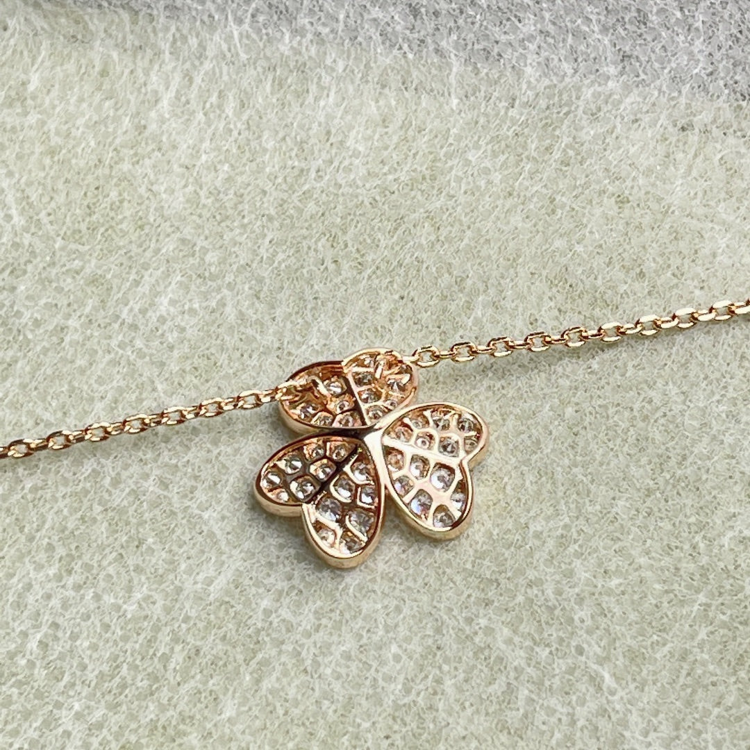 [Spark]FLOWER DIAMOND NECKLACE