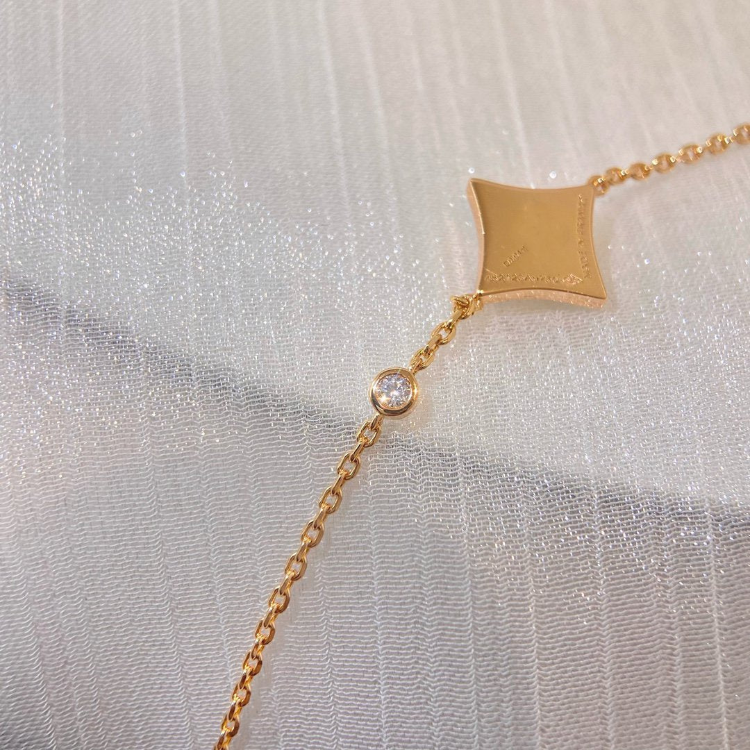 [Spark]COLOR STAR PINK GOLD DIAMOND BRACELET