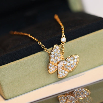 [Spark]BUTTERFLY DIAMOND NECKLACE