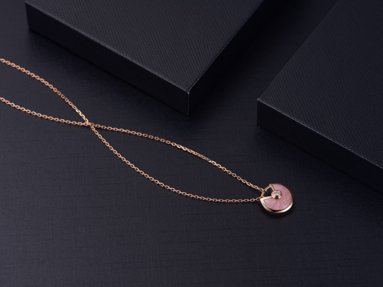 [Spark]AMULETTE Spark GOLD PINK MOP NECKLACE