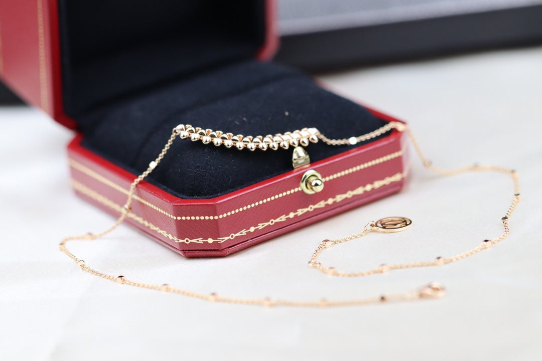 [Spark]CLASH PINK GOLD NECKLACE