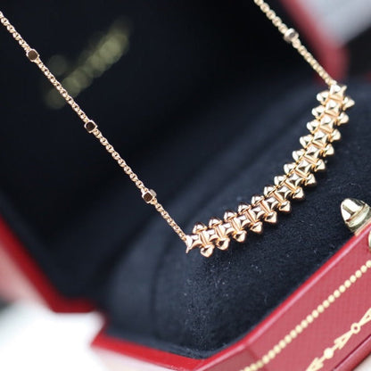 [Spark]CLASH PINK GOLD NECKLACE