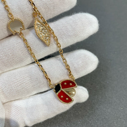 [Spark]LUCKY SPRING 15 MOTIFS GOLD NECKLACE