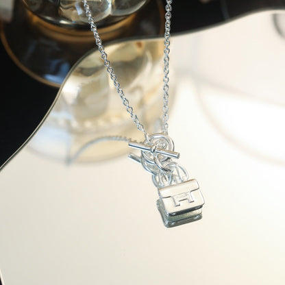[Spark]POP H PEDANT SILVER NECKLACE